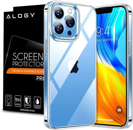 Etui silikonowe Alogy obudowa case do Apple iPhone 13 Pro 6.1 przezroczyste + Szkło