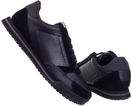 Calvin Klein Jeans Calvin Klein Buty Męskie Low Profile Sneaker Laceup  Suede Black Ym0Ym00292 0Gj Rozmiar: 44 Ceny i opinie