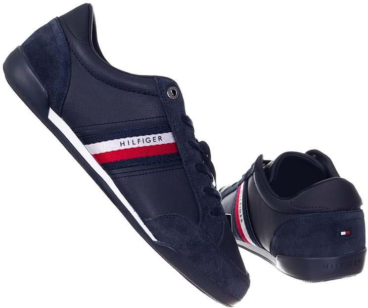 Shoes Tommy Hilfiger Corporate Material Mix Leather M FM0FM03741 DW5 navy  blue