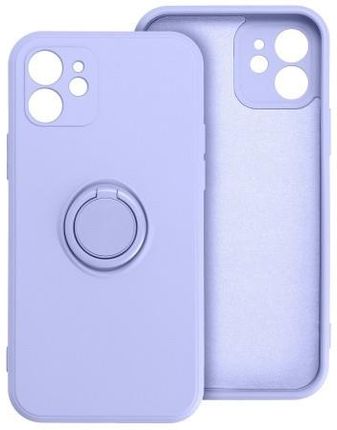 Futerał Forcell SILICONE RING do IPHONE 12 PRO MAX fioletowy