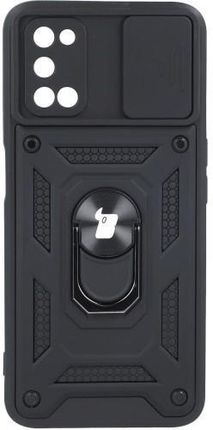 Etui Bizon Case CamShield Ring Oppo A52/ A72/ A92, czarne