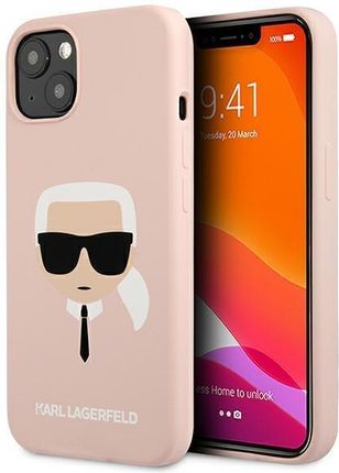 Karl Lagerfeld Karl Lagerfeld KLHCP13SSLKHLP iPhone 13 mini 5,4" jasnoróżowy/light pink hardcase Silicone Karl`s Head