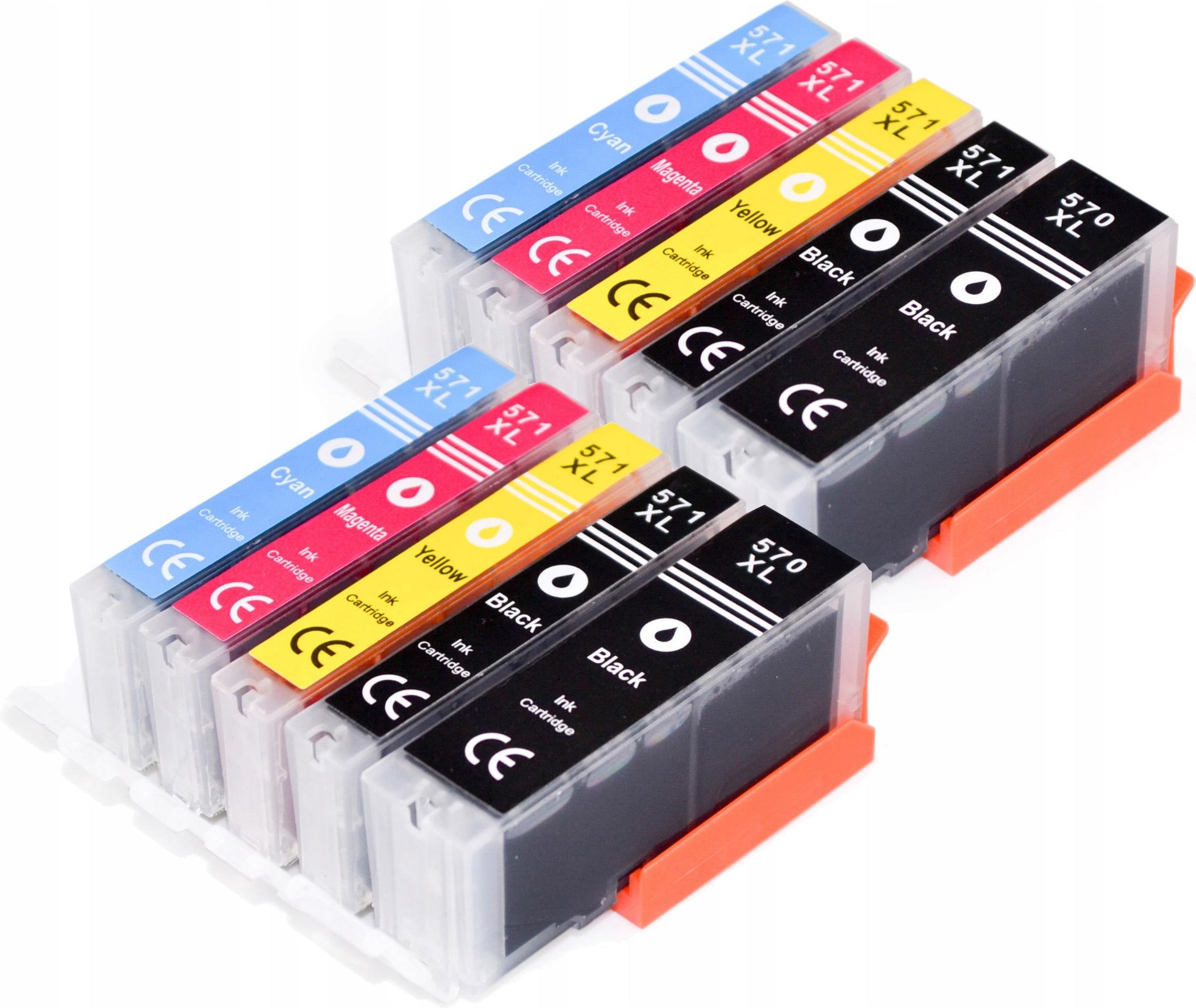 Tusz WHITE BOX 10X TUSZ DO CANON PIXMA TS5055 TS6000 MG 5750 XL do