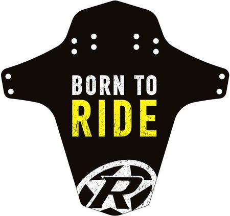 Reverse Born to Ride Błotnik czarny żółty 