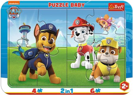 Trefl Puzzle ramkowe Baby Psi Patrol 80022