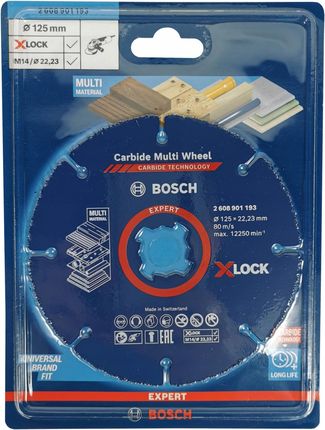 Bosch EXPERT Carbide Multi Wheel X-LOCK 125x22,23mm 2608901193
