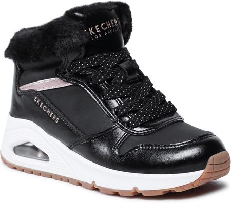 Trzewiki SKECHERS - Cozy On Air 310518L/BKRG Black/Rose Gold