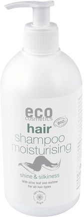 Eco Cosmetics Szampon Nawilżający I Nadający Połysk Z Liściem Oliwnym I Malwą 500 ml