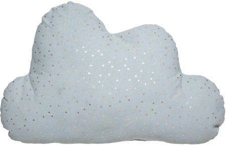 Poduszka Dekoracyjna W Kształcie Chmurki Błękitna Bawełna 28 X 45cm 