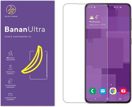 Polski Banan Szkło Hartowane Uv do Samsung S21+ Plus