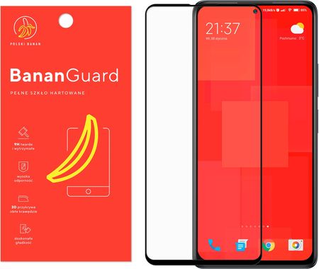 Polski Banan Szkło Hartowane 3D do Xiaomi Redmi Note 10 Pro