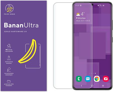 Polski Banan Szkło Hartowane Uv do Samsung S21 Ultra