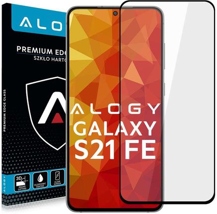 Alogy Szkło Full Glue case friendly do Samsung Galaxy S21 FE Czarne