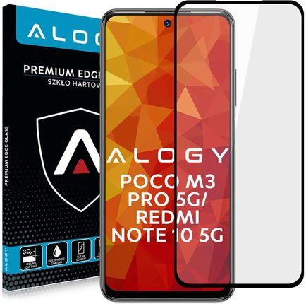 Alogy Szkło Full Glue CF do Poco M3 Pro 5G/ Redmi Note 10 5G Czarne