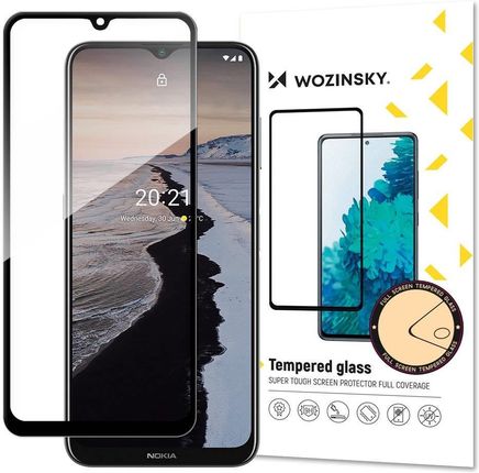 Wozinsky super wytrzymałe szkło hartowane Full Glue na cały ekran z ramką Case Friendly Nokia G10 czarny