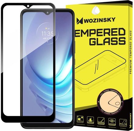 Wozinsky super wytrzymałe szkło hartowane Full Glue na cały ekran z ramką Case Friendly Motorola Moto G50 czarny