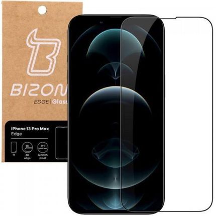 Bizon Szkło hartowane Glass Edge do iPhone 13 Pro Max, czarne