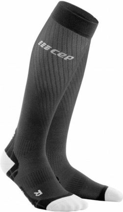 Cep Wp30Iy Compression Tall Socks Ultralight Black Light Grey