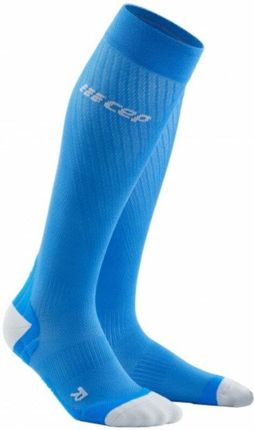 Cep Wp20Ky Compression Tall Socks Ultralight Blue Light Grey