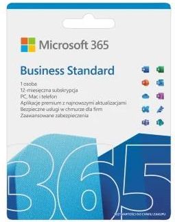 Microsoft 365 Business Standard PL P8 1Y Win/Mac KLQ-00686 Zastępuje P/N: KLQ-00472