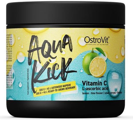 OstroVit Aqua Kick Vitamin C 300 g cytrynowo-limonkowy na wzmocnienie