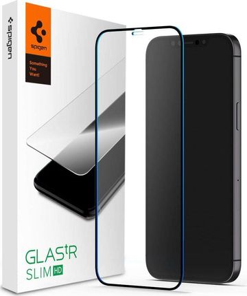 Spigen Szkło Hartowane Glass Fc Iphone 12 Pro Max Black