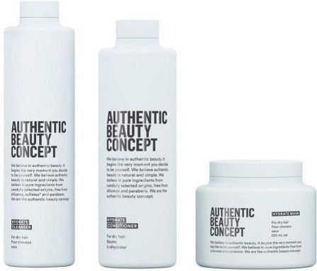 Authentic Beauty Concept Hydrate zestaw nawilżający | szampon, odżywka, maska