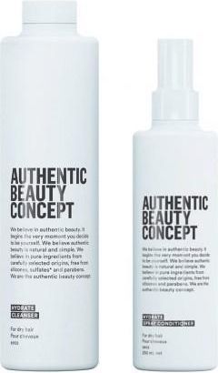 Authentic Beauty Concept Hydrate szybka pielęgnacja nawilżająca szampon, odżywka bez spłukiwania