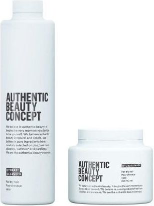 Authentic Beauty Concept Hydrate zestaw nawilżający | szampon 300ml, maska 200ml