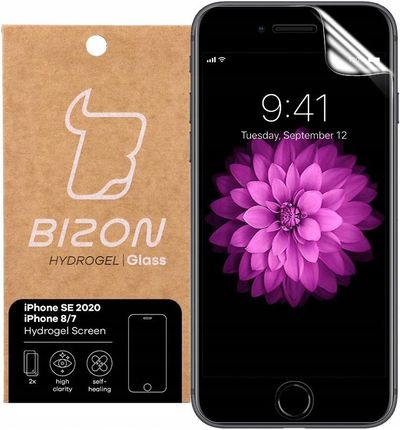Bizon Glass Folia do iPhone Se 2020/ 8/ 7, Bizon, 2 sztuki