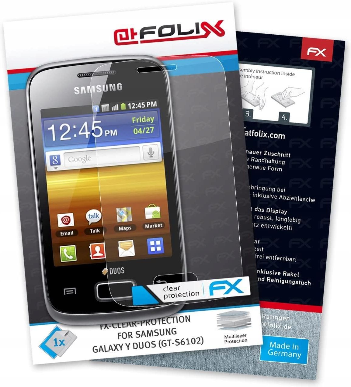 Atfolix Folia Ochronna Do Samsung Galaxy Y Duos Gt S Opinie I Ceny Na Ceneo Pl