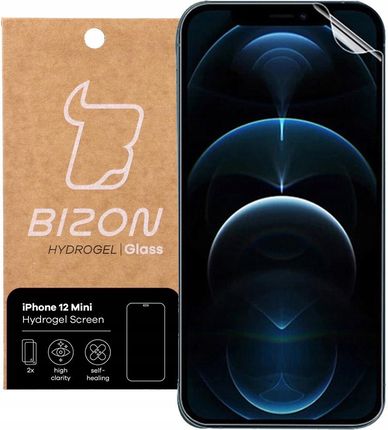 Bizon Glass Folia hydrożelowa do iPhone 12 Mini, Bizon, 2 szt.