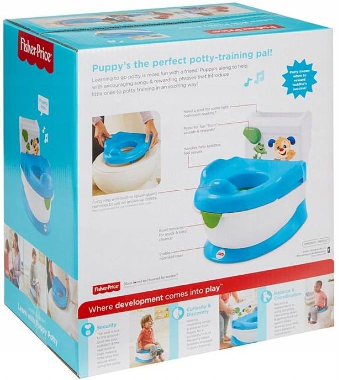 Fisher-Price Nocniczek Laugh and Learn Szczeniaczka j.angielski - zdjęcie 2 Fisher-Price Nocniczek Laugh and Learn Szczeniaczka j.angielski