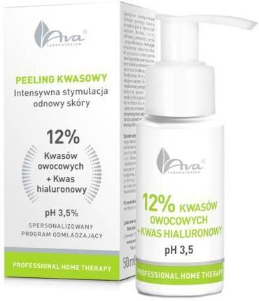 Ava Peeling Kwasowy 12% Kwasów Owocowych + Kwas Hialuronowy 50 ml