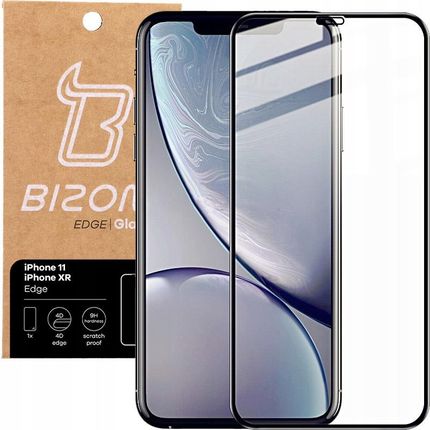 Bizon Glass Szkło hartowane Edge do iPhone 11/ Xr szybka