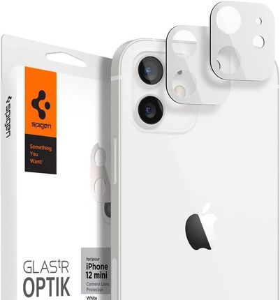 Spigen Szkło na aparat do iPhone 12 Mini, Optik x2