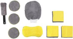 Zdjęcie Dunlop Zestaw akcesoriów z mikrofibry do polerowania samochodu 9w1 Odcienie żółtego i złota - Tuchola
