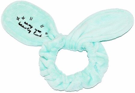 Dr  Mola Bunny Ears Pluszowa Opaska Kosmetyczna Królicze Uszy Miętowa