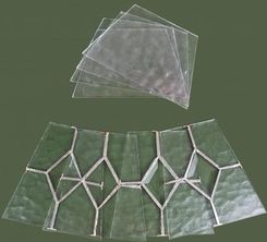 Zdjęcie Szybki do lamp ogrodowych serii WITRAŻ - kpl. 8 szt. - Piekary Śląskie