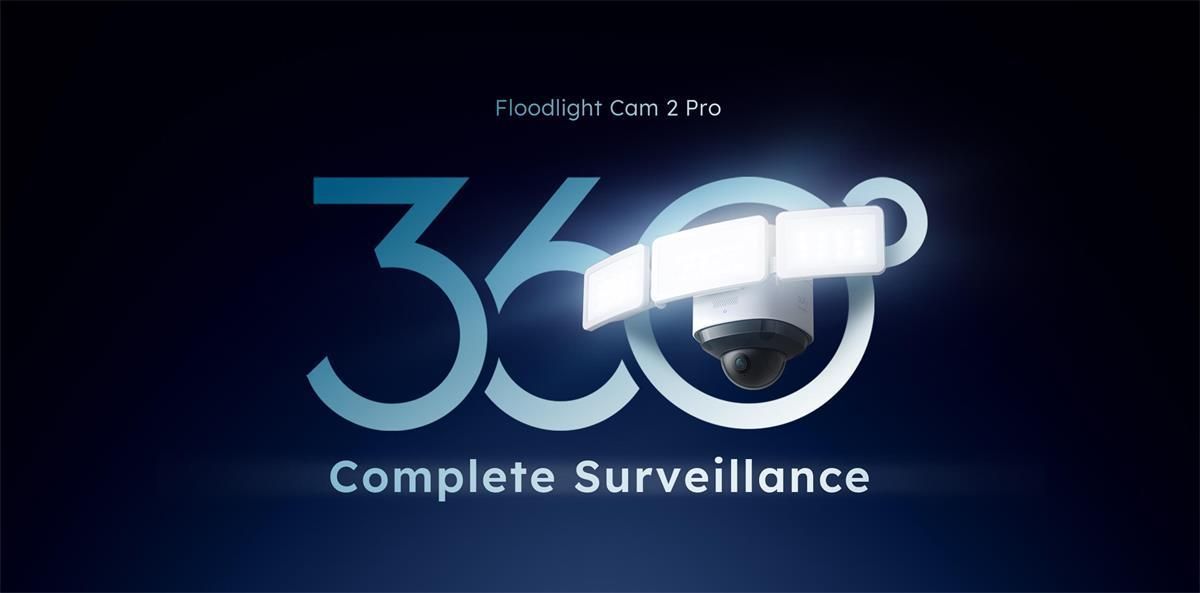 Eufy Floodlight Camera 2K PRO AI z reflektorem - zdjęcie 3 Eufy Floodlight Camera 2K PRO AI z reflektorem