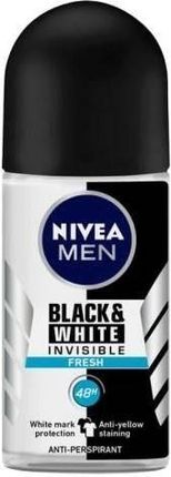 Beiersdorf Nivea Men Black&White Invisible Fresh Antyperspirant Roll-On 50ml