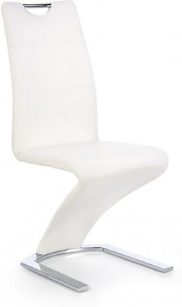 Halmar Wygodne Nowoczesne Krzesło Białe Do Stołu Ekoskóra 896