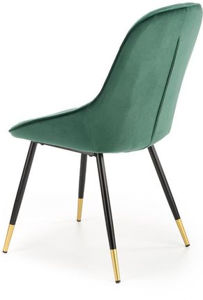 Halmar Krzesło K437 Velvet Ciemnozielone W Stylu Glamour V-Ch-K/437-Kr-C.Zielony