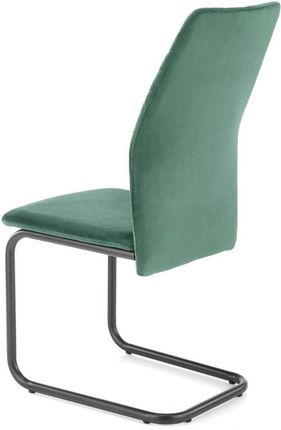 Halmar Krzesło K444 Velvet Ciemnozielone Tapicerowane Na Płozie V-Ch-K/444-Kr-C.Zielony