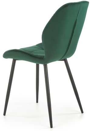 Halmar Krzesło K453 Velvet Ciemnozielone Pikowane W Stylu Glamour V-Ch-K/453-Kr-C.Zielony