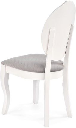 Halmar Krzesło Velo Białe Szare Do Salonu W Stylu Glamour V-Pl-N-Velo-Bialy/Popiel