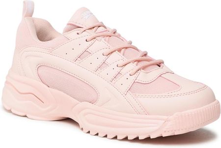 markowe sneakersy damskie fila z różowym logo i masywną podeszwą