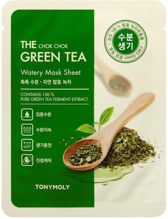 Tony Moly Łagodząca Maseczka Do Twarzy Zielona Herbata The Chok Green Tea Watery Mask Sheet 20 G