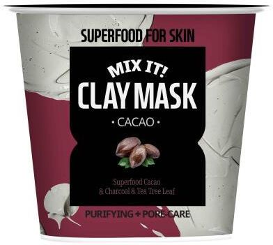 Superfood For Skin Oczyszczająca Maska Glinkowa Do Twarzy Kakao Mix It! Clay Mask Cacao