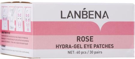 Lanbena Hydrożelowe Płatki Pod Oczy Z Ekstraktem Róży Rose Hydra Gel Eye Patch 60 Szt.